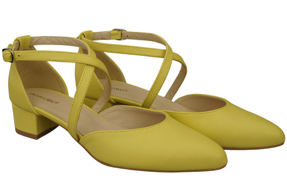 Women’s Leather Sandals with Straps Low Heel 223 ElitaBut