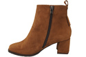 Women’s ankle boots in genuine suede leather, stable block heel, with zipper – 224 ElitaBut