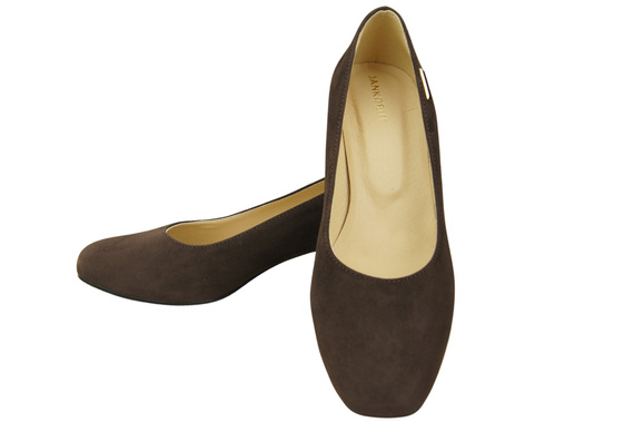 Comfortable Women's Shoes Pumps Natural Suede Leather 172 Z ElitaBut