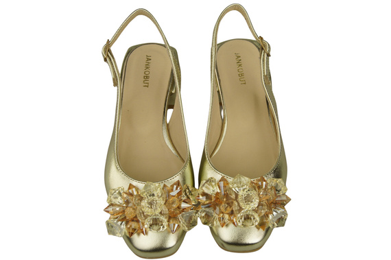 Women's Shoes Sandals with Crystals Natural Leather 215 ElitaBut