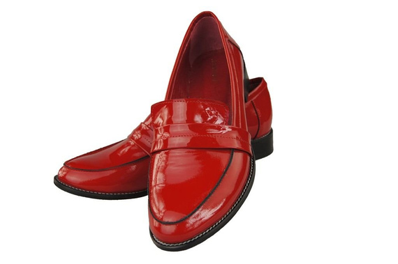 Shoes Women's loafers Natural leather lacquer 139 ElitaBut