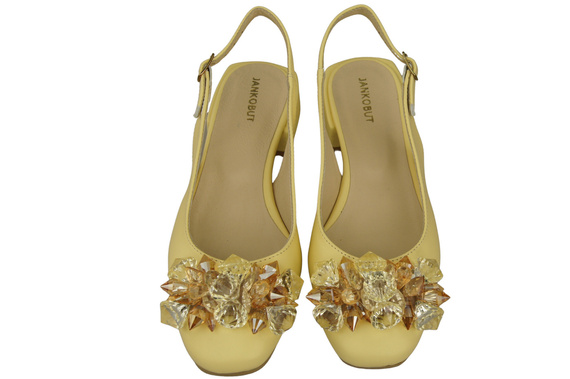 Women's Shoes Sandals with Crystals Natural Leather 215 ElitaBut