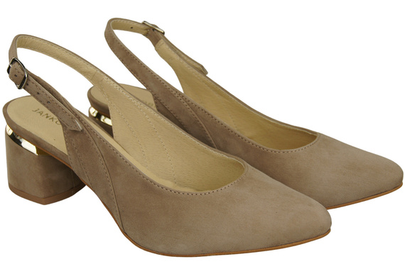 Women's Sandals in Natural Suede Leather - Elegance and Comfort 196 Z ElitaBut