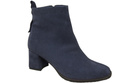 Women’s ankle boots in genuine suede leather, stable block heel, with zipper – 224 ElitaBut