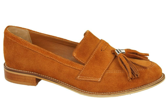 Shoes Women's loafers Natural Leather Velor 134 ElitaBut