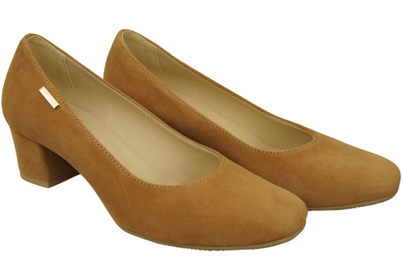 Comfortable Women's Shoes Pumps Natural Suede Leather 172 Z ElitaBut