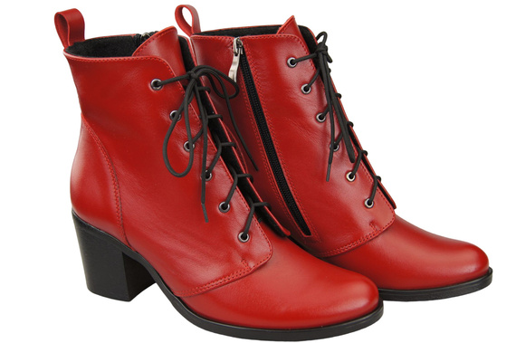 Shoes Boots for women Lace-up Winter natural leather 188 Z ElitaBut