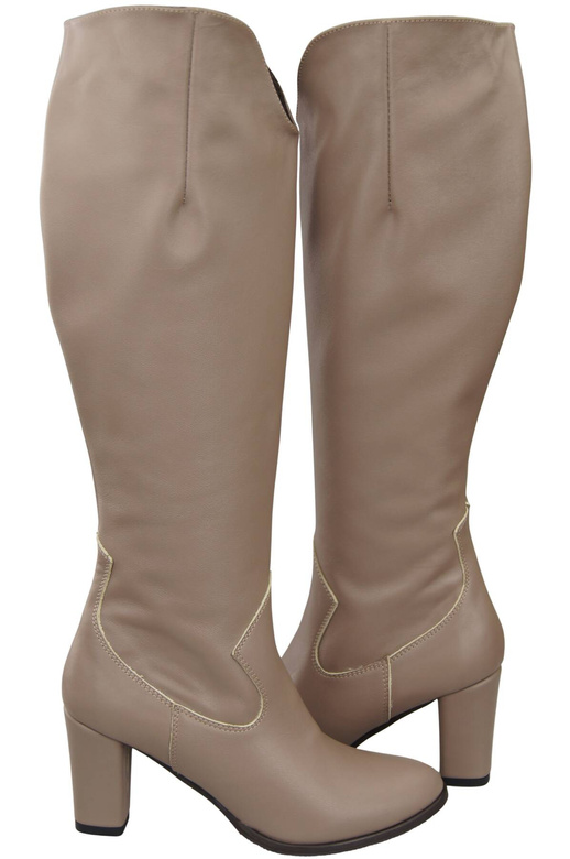 Stylish Footwear Women's Boots On A Heel Natural Leather 211 ElitaBut