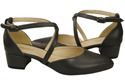 Women’s Leather Sandals  with Straps Low Heel 223 ElitaBut