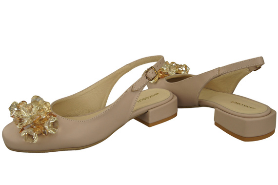 Women's Shoes Sandals with Crystals Natural Leather 215 ElitaBut