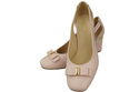 Shoes Women's pumps in Natural Leather with Decorative Heel 199 ElitaBut