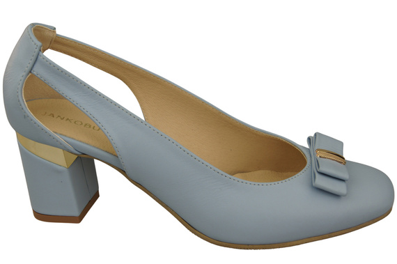 Shoes Women's pumps in Natural Leather with Decorative Heel 199 ElitaBut