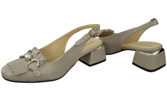 Women's Shoes Sandals Decorated with Fringes Natural Leather 208 ElitaBut