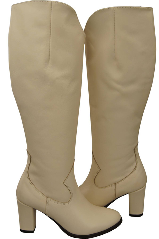 Stylish Footwear Women's Boots On A Heel Natural Leather 211 ElitaBut