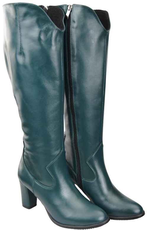 Stylish Footwear Women's Boots On A Heel Natural Leather 211 ElitaBut