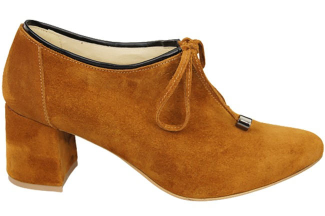 Women's shoes Low shoes Natural leather velor 183 ElitaBut