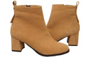 Women’s ankle boots in genuine suede leather, stable block heel, with zipper – 224 ElitaBut