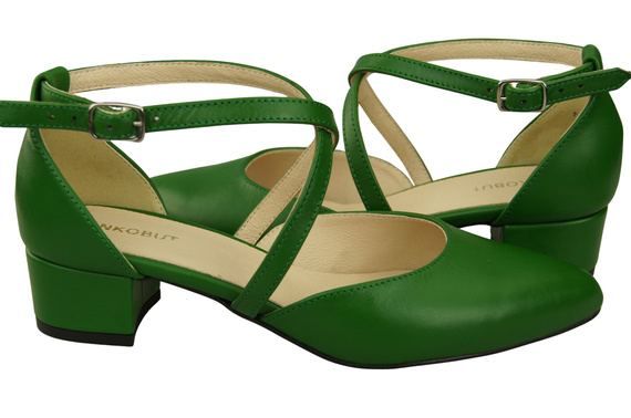 Women’s Leather Sandals with Straps Low Heel 223 ElitaBut