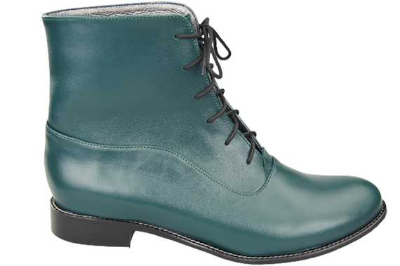 Obuwie Botki Damskie Malachitowe Wiosna/Jesień skóra naturalna 155 L ElitaBut