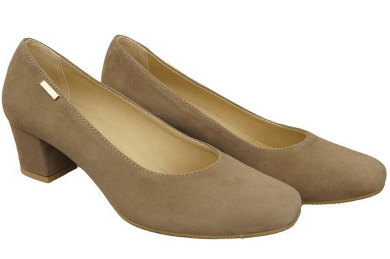 Comfortable Women's Shoes Pumps Natural Suede Leather 172 Z ElitaBut