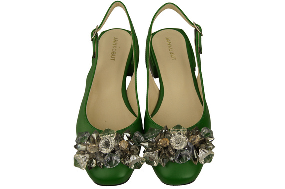 Women's Shoes Sandals with Crystals Natural Leather 215 ElitaBut