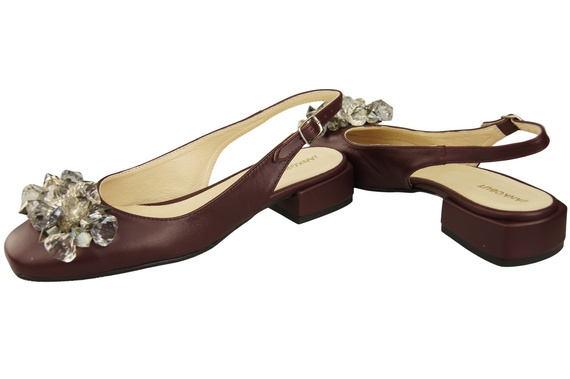 Women's Shoes Sandals with Crystals Natural Leather 215 ElitaBut