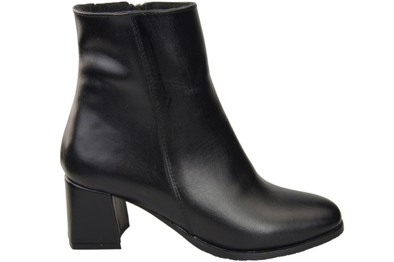 Women's Black Winter Ankle Boots Genuine Leather 214 From ElitaBut