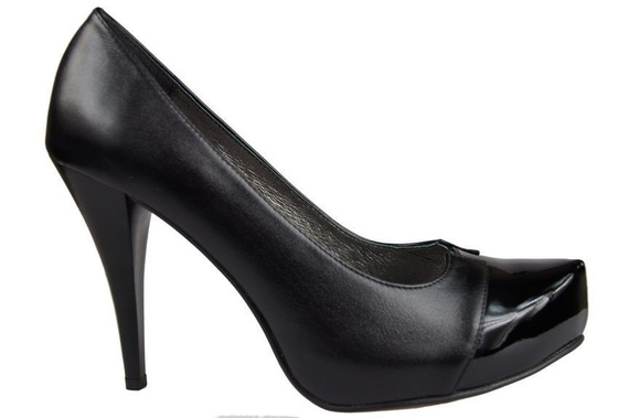 Women's shoes natural leather Black 897 ElitaBut