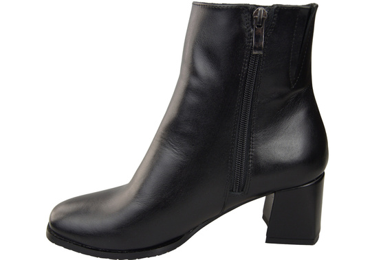 Women's Black Winter Ankle Boots Genuine Leather 214 From ElitaBut