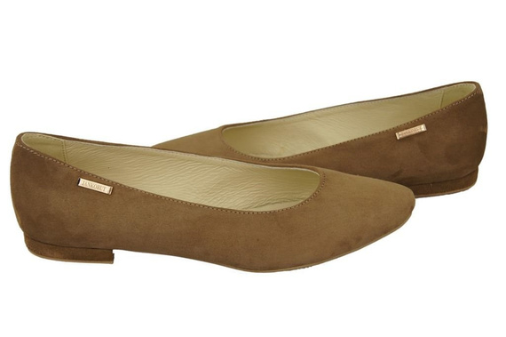 Women's shoes Ballerinas natural leather Suede 131 ElitaBut