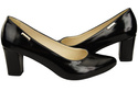 Classic Smooth Pumps Shoes Women's Black Natural Leather 213 ElitaBut
