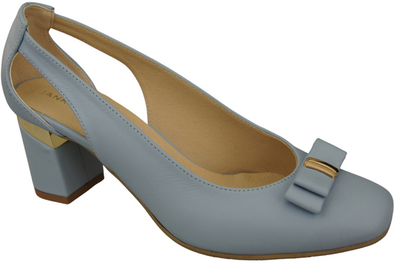 Shoes Women's pumps in Natural Leather with Decorative Heel 199 ElitaBut