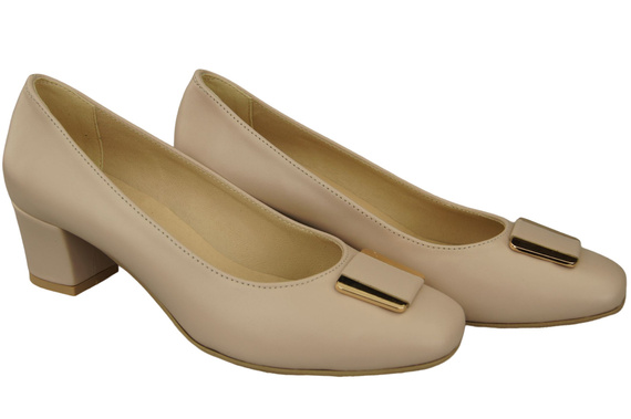 Women's shoes Pumps Natural leather 187 ElitaBut