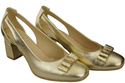 Shoes Women's pumps in Natural Leather with Decorative Heel 199 ElitaBut
