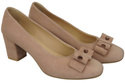 Women's shoes Pumps Natural leather suede 163 ElitaBut