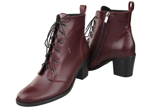 Shoes Boots for women Lace-up Winter natural leather 188 Z ElitaBut