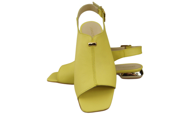 Comfortable Women's Shoes Sandals Flat Gold Heel Natural Leather 207 ElitaBut