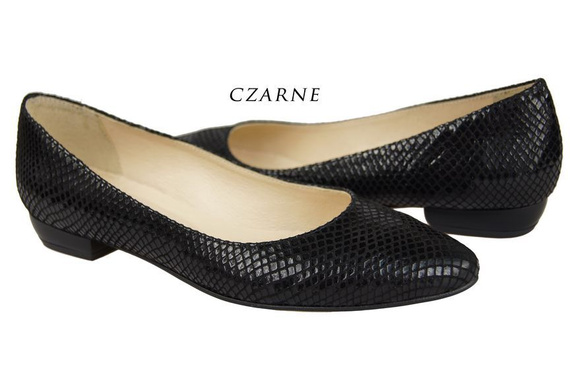 Women's shoes Pumps natural leather scales motif Black 928 ElitaBut