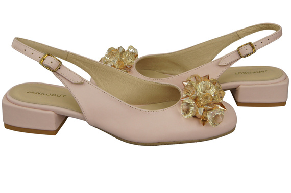 Women's Shoes Sandals with Crystals Natural Leather 215 ElitaBut