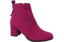 Women’s ankle boots in genuine suede leather, stable block heel, with zipper – 224 ElitaBut