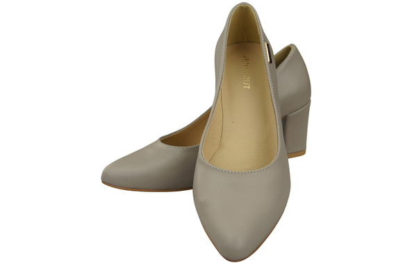 Classic Smooth Pumps Shoes Women's Black Natural Leather 213 ElitaBut