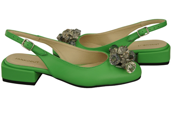 Women's Shoes Sandals with Crystals Natural Leather 215 ElitaBut