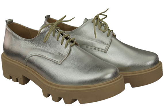 Women's shoes Lace-up leather Natural 180 ElitaBut