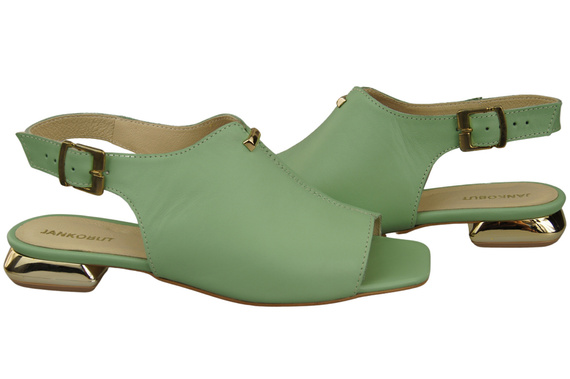 Comfortable Women's Shoes Sandals Flat Gold Heel Natural Leather 207 ElitaBut