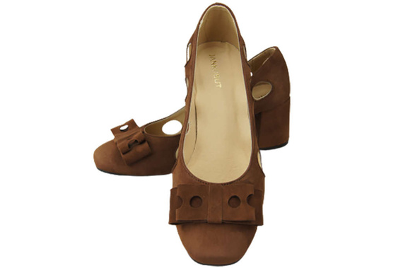 Women's shoes Pumps Natural leather suede 182 ElitaBut