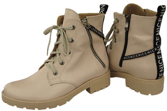 Footwear Boots Women's boots with the inscription NICE Natural Leather 173 Z ElitaBut