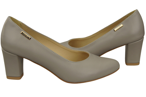 Classic Smooth Pumps Shoes Women's Black Natural Leather 213 ElitaBut