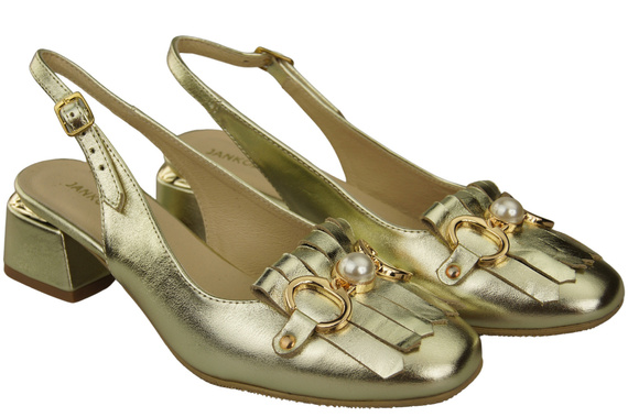 Women's Shoes Sandals Decorated with Fringes Natural Leather 208 ElitaBut