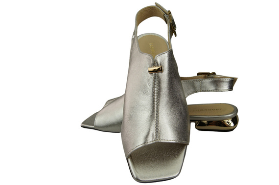 Comfortable Women's Shoes Sandals Flat Gold Heel Natural Leather 207 ElitaBut