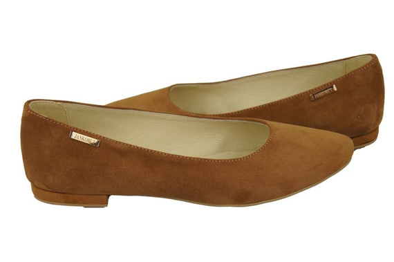 Women's shoes Ballerinas natural leather Suede 131 ElitaBut